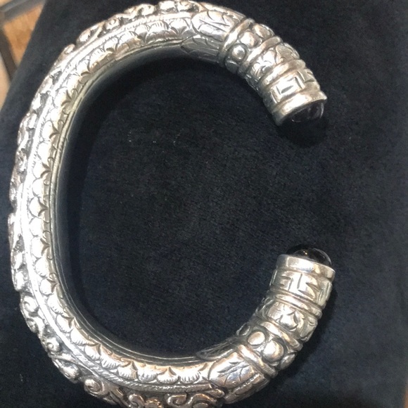 Open-end sterling silver cuff bracelet. - Picture 3 of 6